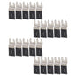 Solid Spare 20 Pcs 35-89mm Bi-Metal Oscillating Multi Tool Saw Blades Wood Metal Cut Cutter