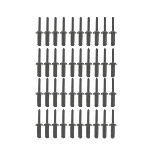 Solid Spare 41Pcs Plastic Poly Rivet Gun Quick Set Riveting Hand Tool W/ 40 Poly Rivets