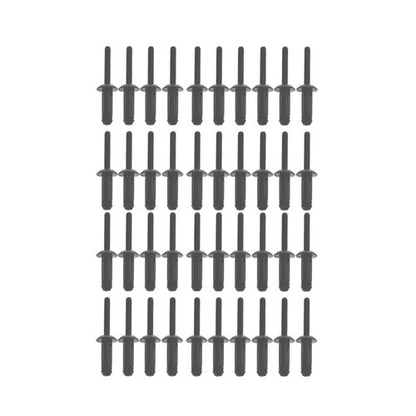 Solid Spare 41Pcs Plastic Poly Rivet Gun Quick Set Riveting Hand Tool W/ 40 Poly Rivets