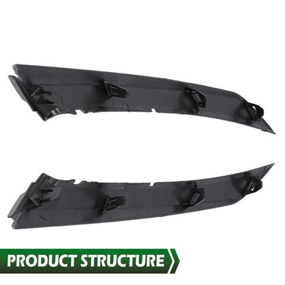 Solid Spare Fit For 18-22 Toyota Camry SE/XSE Front Bumper Headlight Trim Molding Pair