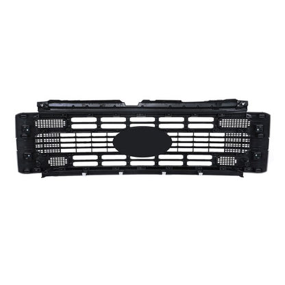 Solid Spare Fit For Ford F250 XL/XLT 2023 2024 Gloss Black Plastic Front Upper Grill Grille