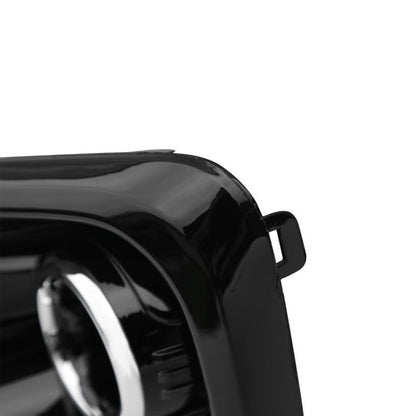 Fog Light Covers Bezels W/Chrome Trim Pair Black For 2017-2019 Kia Sportage EX
