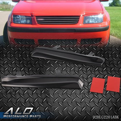 Solid Spare Fit For VW Jetta MK4 1999-2005 Mean Look Upper Headlight Cover Eyelids