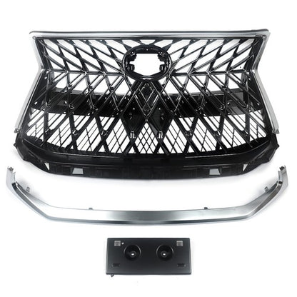 FIT 2016-2021 Lexus LX570 Luxury Grill Front Upper Grille w/ Chrome Sport Style