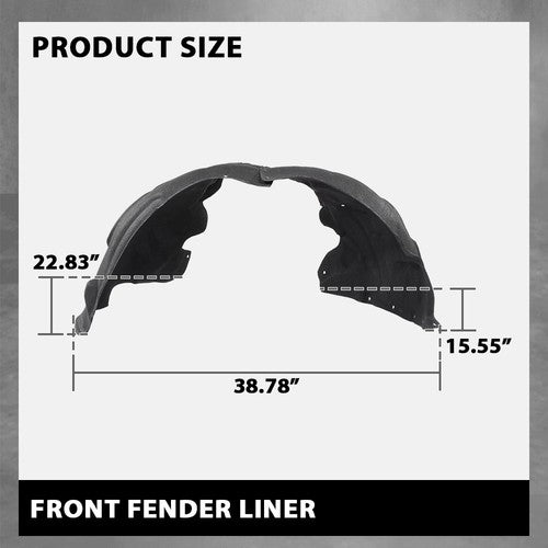 Solid Spare Front Fender Liner Splash Shield Fit For 12-16 Audi A6 A6 Quattro Left&Right