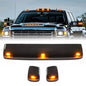 Solid Spare For Chevy Silverado GMC 2500HD 3500HD 2015-2019 Amber Cab Roof Marker LED Lights