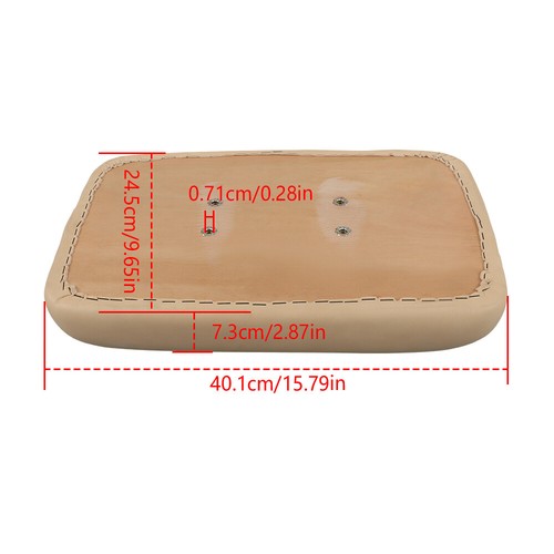 Solid Spare Seat Back Assembly Leathers Replacement Buff 1979-1999 For Club Car DS Golf Cart