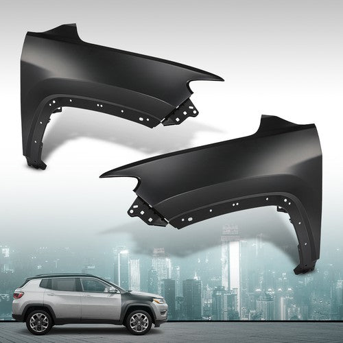 Solid Spare Front Fender Fit For Jeep Compass 2017-2025 Front Driver and Passenger Side