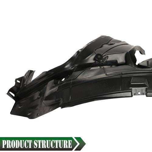 Solid Spare Fit For 2014-2018 Nissan Rogue Front Passenger Side Fender Liner Black