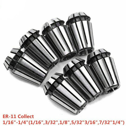 Solid Spare Spring Collet ER11 Set For CNC Milling Lathe Tool Engraving Machine 7Pcs