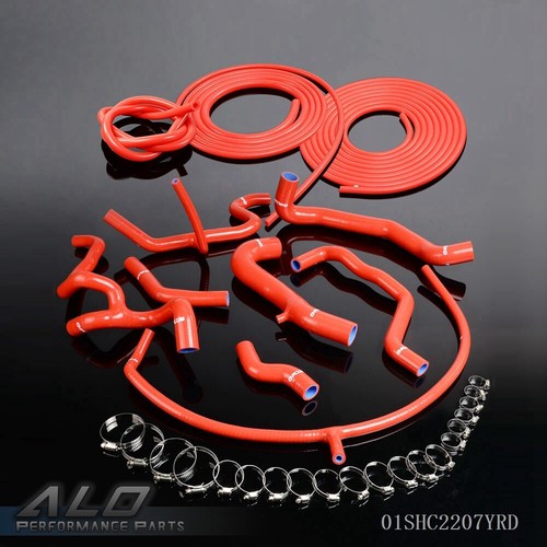 Solid Spare V6 Silicone Radiator Vacuum Hose Fit For 92-1998 VW Golf GTI MK3 VR6 2.8 2.9 Red