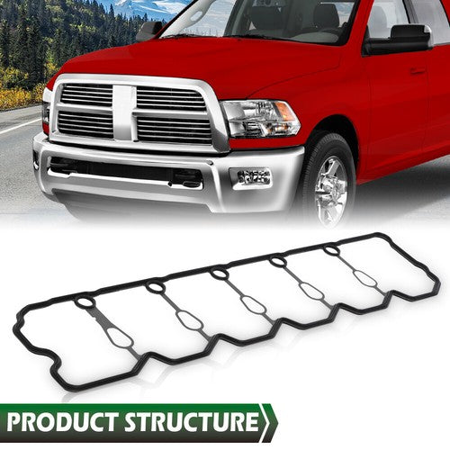 Solid Spare Fit For 98-02 Dodge Ram Freightliner 5.9L Pump Valve Cover Gasket Seal Black