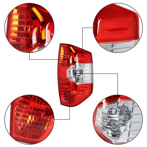 Solid Spare Chrome Taillights Rear For 2014-2020 Toyota Tundra Brake Tail Light RH/Passenger
