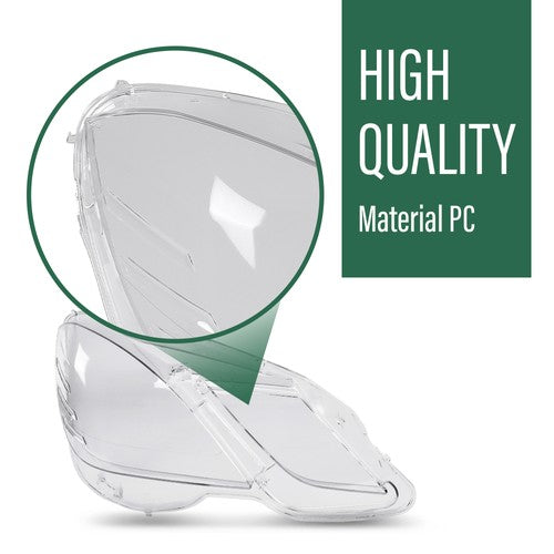 Solid Spare Fit For 2009-2013 Mercedes-Benz E Class W212 4-Door Headlight Replacement Lens