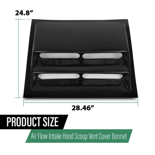 Solid Spare Front Upper Hood Scoop Vent Cold Air Flow Fit For Humvee Hummer H1