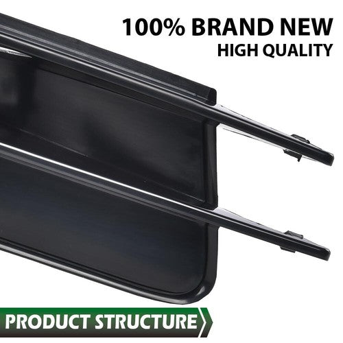 Solid Spare Fit For 2007-2009 Audi Q7 Front Bumper Fog Light Cover Driver & Passenger Side