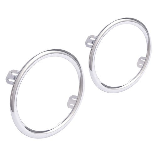 Fog Light Cover Bezel w/Chrome Ring For Honda Pilot 2012 2013 2014 2015 LH & RH