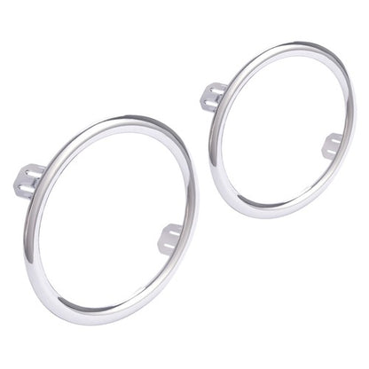 Fog Light Cover Bezel w/Chrome Ring For Honda Pilot 2012 2013 2014 2015 LH & RH