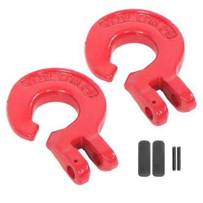 Solid Spare 3/8" G80 Logging Chain Choker Hook - 6900Lbs Working Load Limit Pack of 2