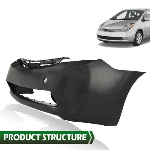 Solid Spare Fit For 2004-2009 Toyota Prius Hatchback Front Bumper Cover Fascia Assembly