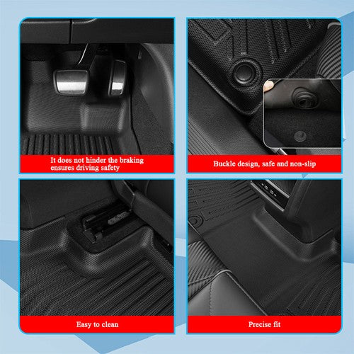 3 Row Floor Mat For 2022-25 Kia Carnival MPV 8 Models TPE Liner All Weather