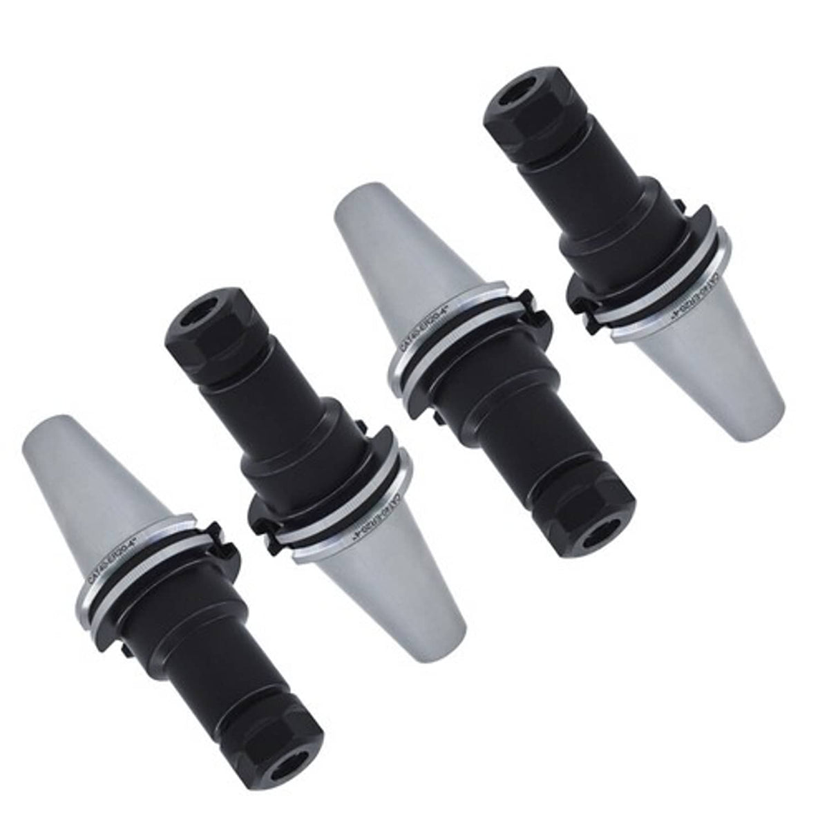 Solid Spare CAT40-ER20 Collet Chucks W. 4" Long Gage Length - 4 Chucks Tool Holder Set New