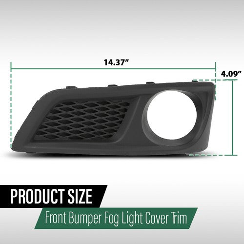 Solid Spare Front Bumper Fog Light Bezel Lamp Trim Fit For 10-12 Subaru Legacy Left+Right