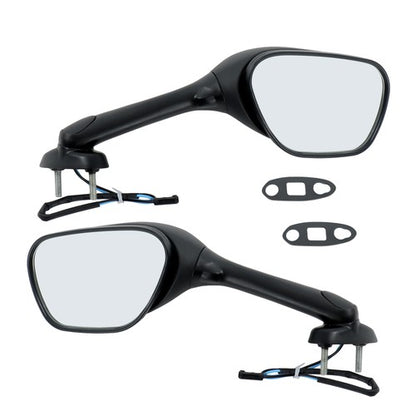 Solid Spare Black Mirrors Smoke Turn Signals For Suzuki GSXR 600 750 1000 2005-2015 New