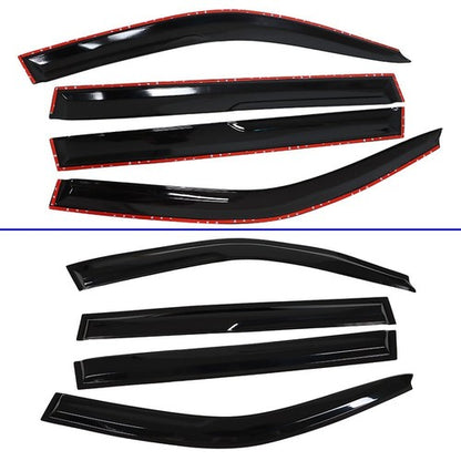 Solid Spare 4pcs For 2001-2007 Toyota Highlander Smoke Window Visors Rain Guard NEW
