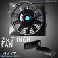 Solid Spare New Universal 12V 7" Pull Push Electric Engine Slim Oil Cooling Fan 2pcs