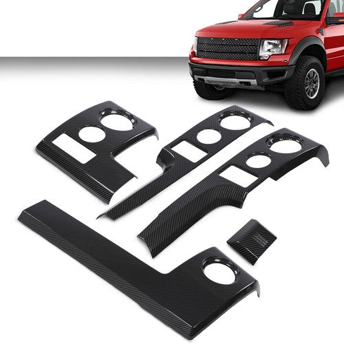 Solid Spare Fit For 2009-2014 Ford F150 Center Console Dashboard Panel Cover Trim Bezels