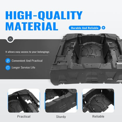 Solid Spare For 2014-2023 Polaris RZR XP Turbo 4 Left+Right Section Textured Rear Bed Box