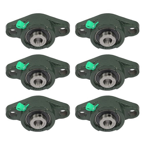 Solid Spare 6pcs UCFL201-8 Pillow Block Bearing With 1/2" Bore Solid Base Self Alignment