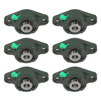 Solid Spare 6pcs UCFL201-8 Pillow Block Bearing With 1/2" Bore Solid Base Self Alignment