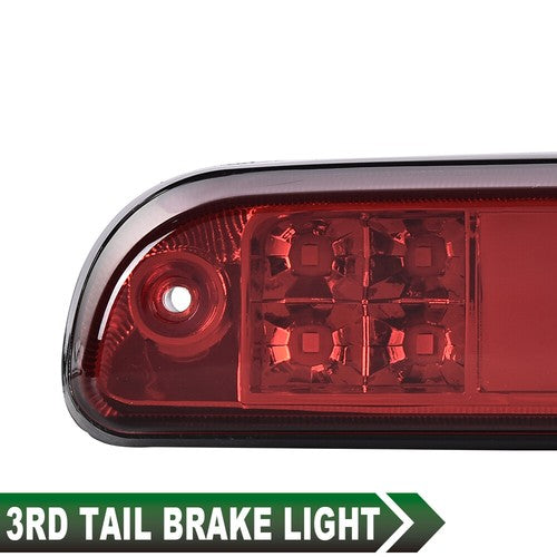 Solid Spare FIT FOR 1999-2016 FORD F250 F350 SUPER DUTY RED LED THIRD BRAKE LIGHT CARGO LAMP