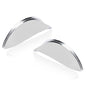 Solid Spare 1 Pair Headlight Headlamp Visors 7" Chrome Shields Trim Cover Caps LH+RH Side