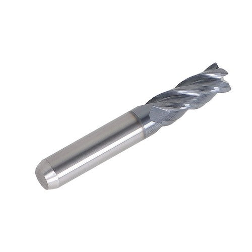 Solid Spare 3/8" 4 Flutes Carbide End Mill 1" Cut Length Tungsten Steel 0.020 Corner Radius