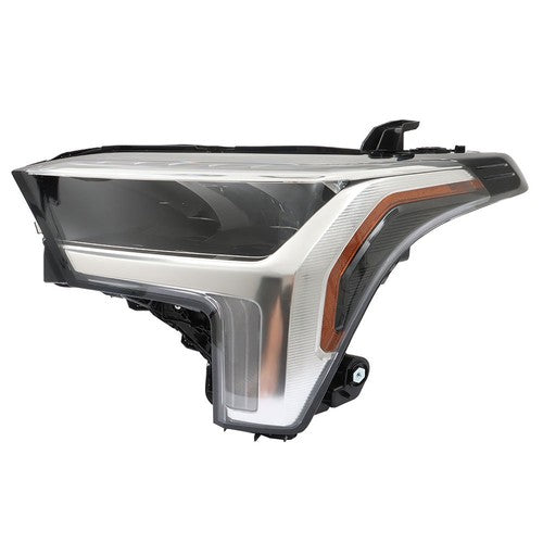 Solid Spare For Toyota Tundra 2022-2023 LH/Driver Side LED Black Clear Headlight Headlamp