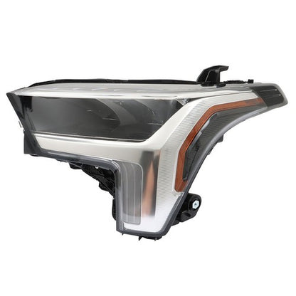 Solid Spare For Toyota Tundra 2022-2023 LH/Driver Side LED Black Clear Headlight Headlamp