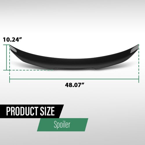 Solid Spare Fit For 19-24 BMW G20 G80 M3 3 Series PSM Style Rear Trunk Spoiler Gloss Black