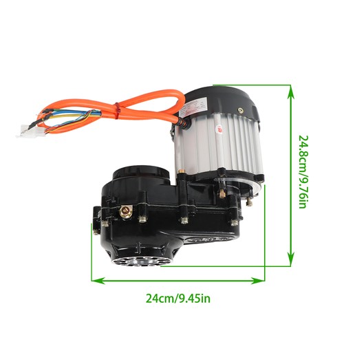 Solid Spare 48V 1000W Brushless Differential Motor For ATV Trike Go Kart Lawn Mower Tricycle