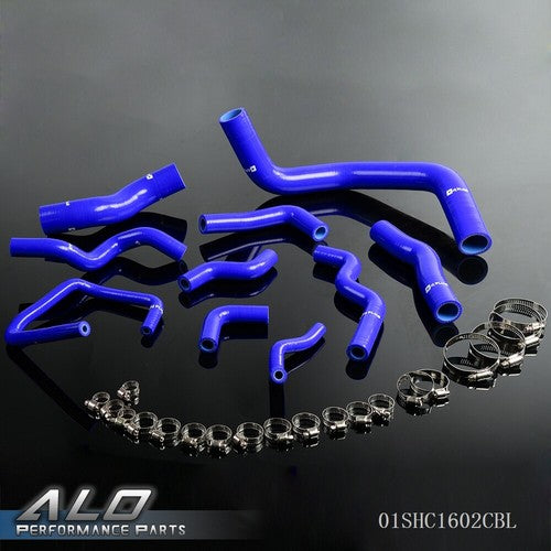 Solid Spare Fit For Nissan Silvia 200SX 240SX S13S14/S15 SR20DET Blue Silicone Radiator Hose