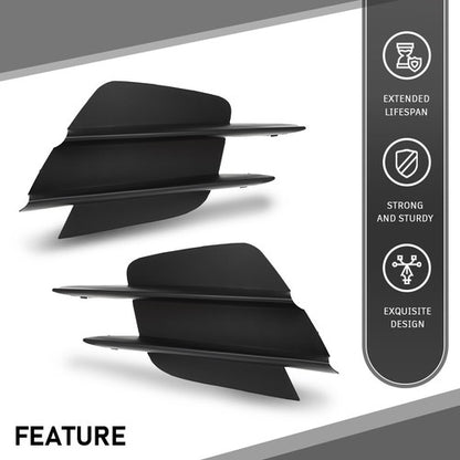 Solid Spare Front Bumper Lower Side Grille Trim Fit For 19-23 Mercedes Benz C300 Left+Right