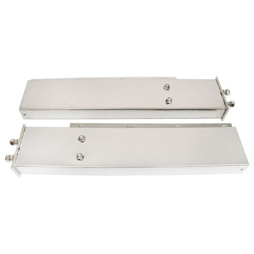 Solid Spare Stainless Steel 30" Mud Flap Hanger w/ Light Cutouts Spring Loaded 2 1/2 Pattern