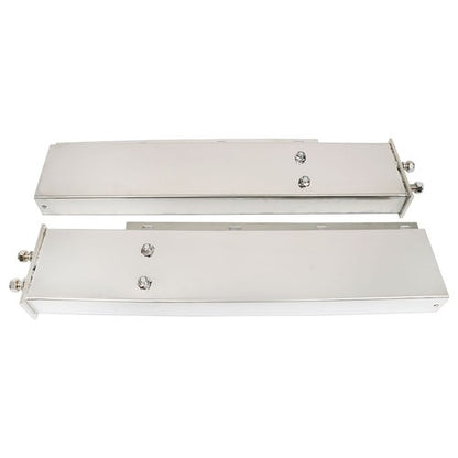 Solid Spare Stainless Steel 30" Mud Flap Hanger w/ Light Cutouts Spring Loaded 2 1/2 Pattern