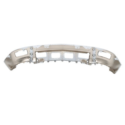 Solid Spare For Chevy Silverado 1500 2014-15 Split Style Chrome Front Bumper w/o Sensor Hole