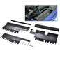 Solid Spare Radiator Shroud Cooling Plate Kit Fit For 2015-2018 Subaru WRX & STi Black