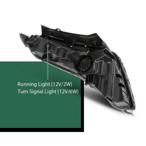 Solid Spare LED DRL Headlights Assembly Fit For 21-24 Hyundai Tucson Left+Right Side