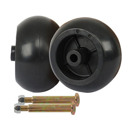 Solid Spare 2 Pack 5" Deck Wheels Fit For 34717 3471700 532133957 532107610 532174873 Wheel