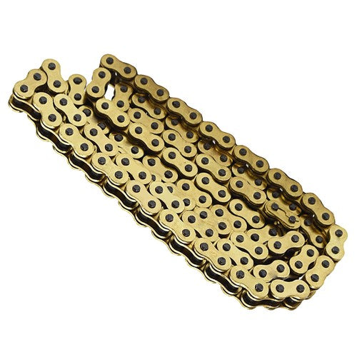 Solid Spare ATV Motorcycle 525 Pitch 120 Links With O-Ring Drive Chain Gold Color 525-120
